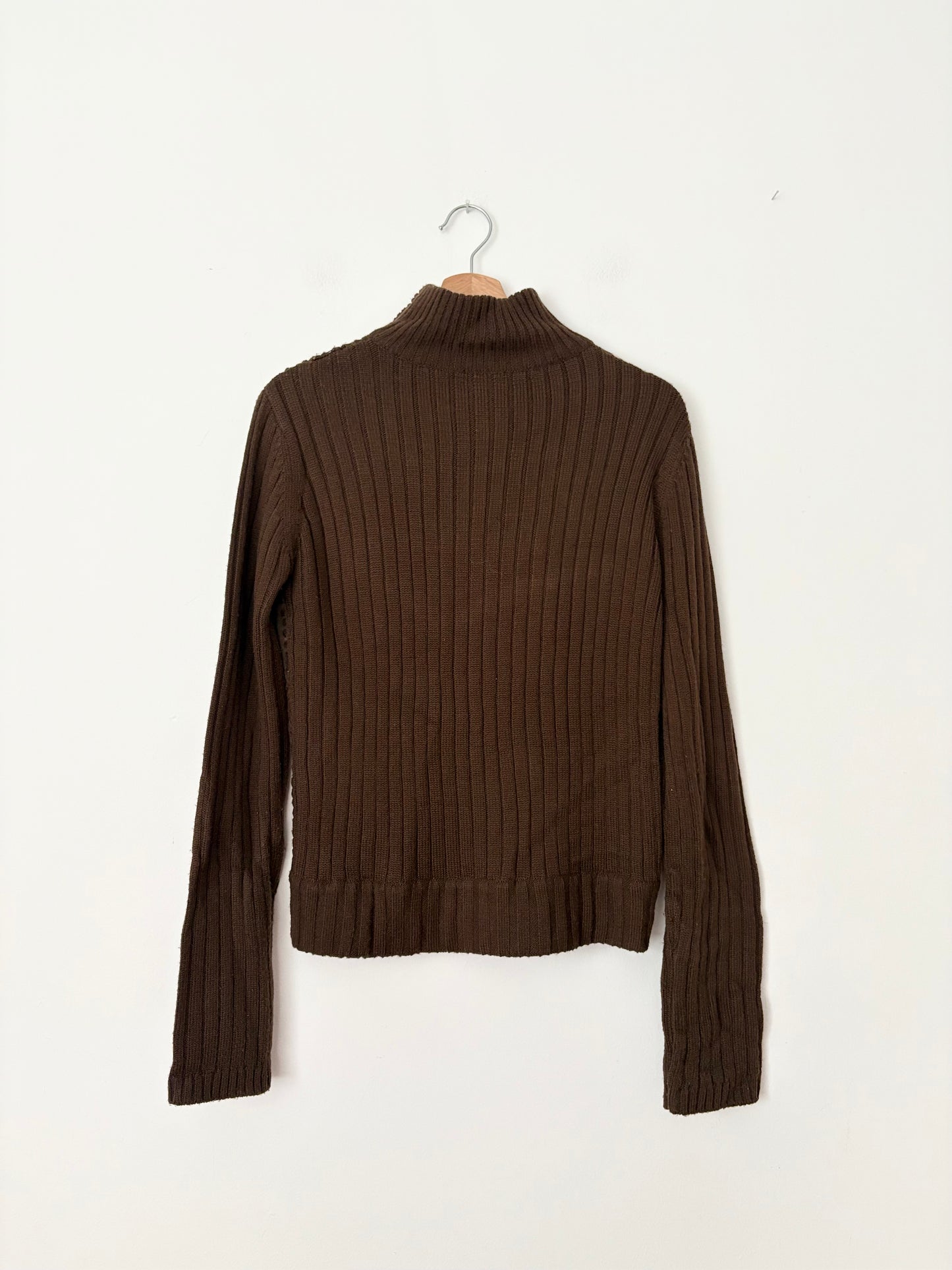 Y2K Vintage Le chateau suede wool zip up Medium