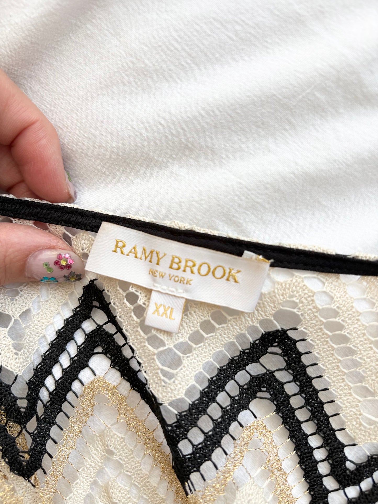 Ramy Brook Mckala paréo tricoté à chevrons XXL
