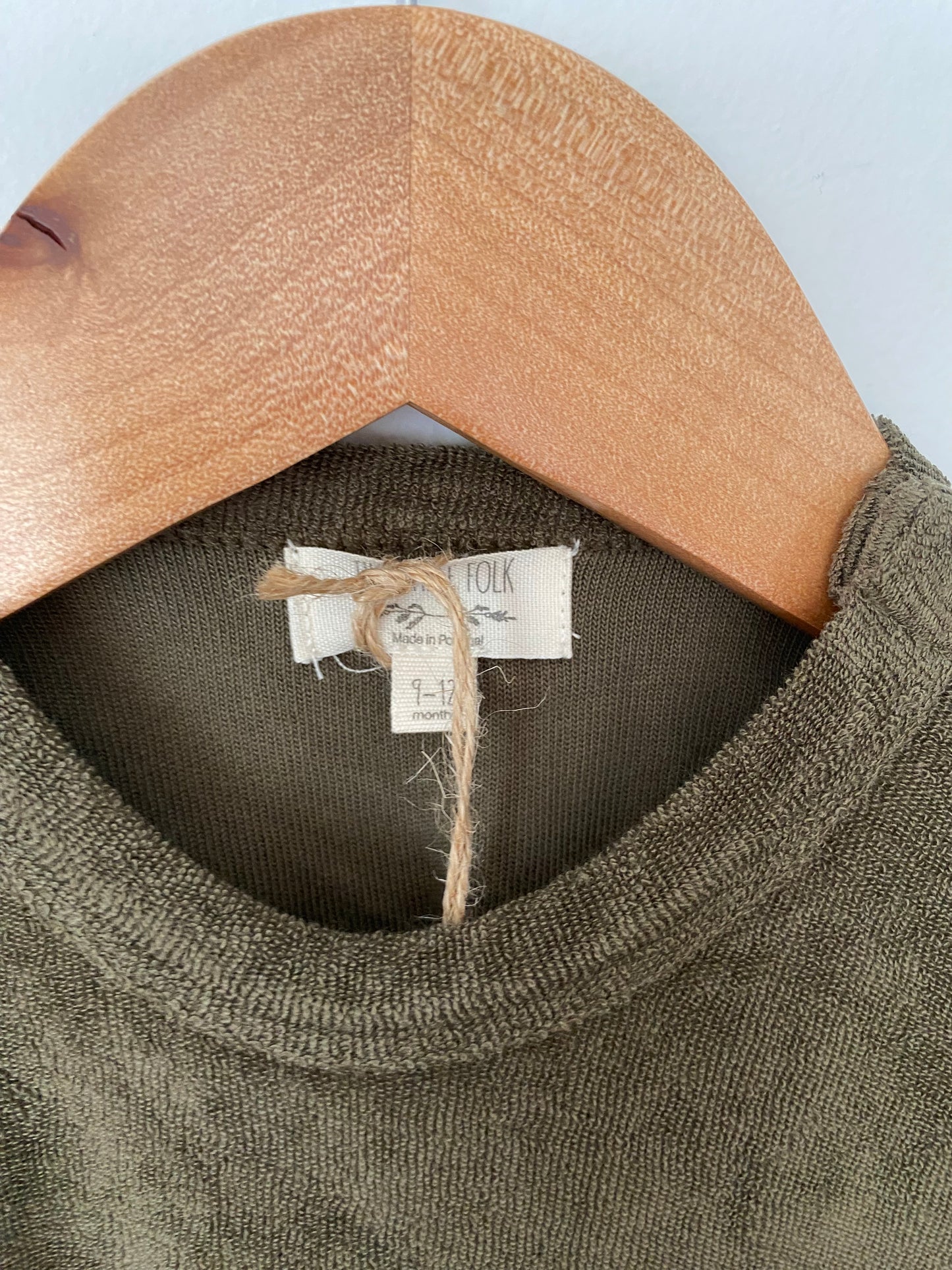 The simple folk terry boxy tee 9/12months