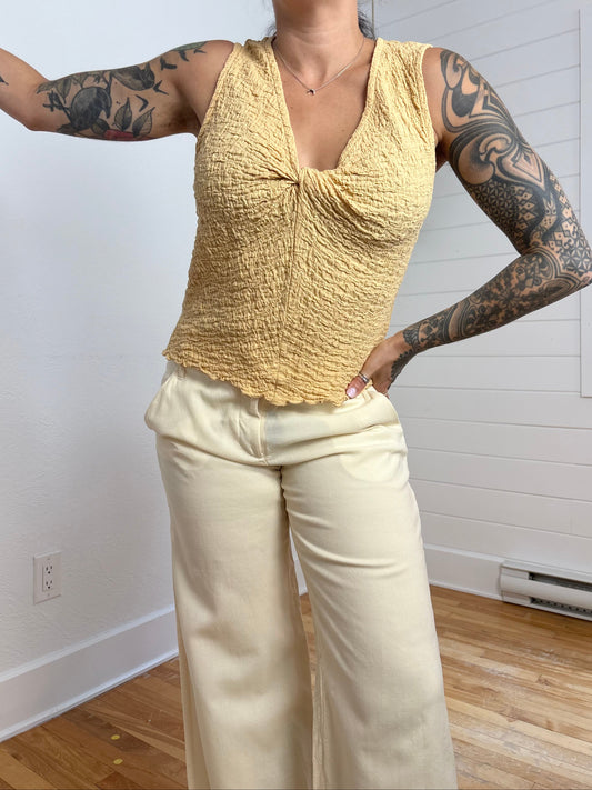 Haut torsadé en maille pop-corn Madewell, taille L