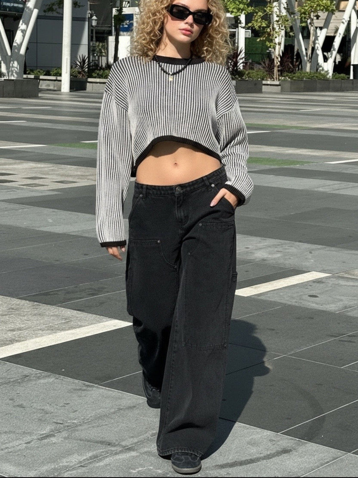 Jean carpenter baggy taille basse Ayla d'Edikted XS