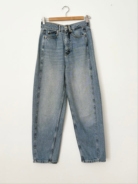 Whistles light wash barrel jeans W24