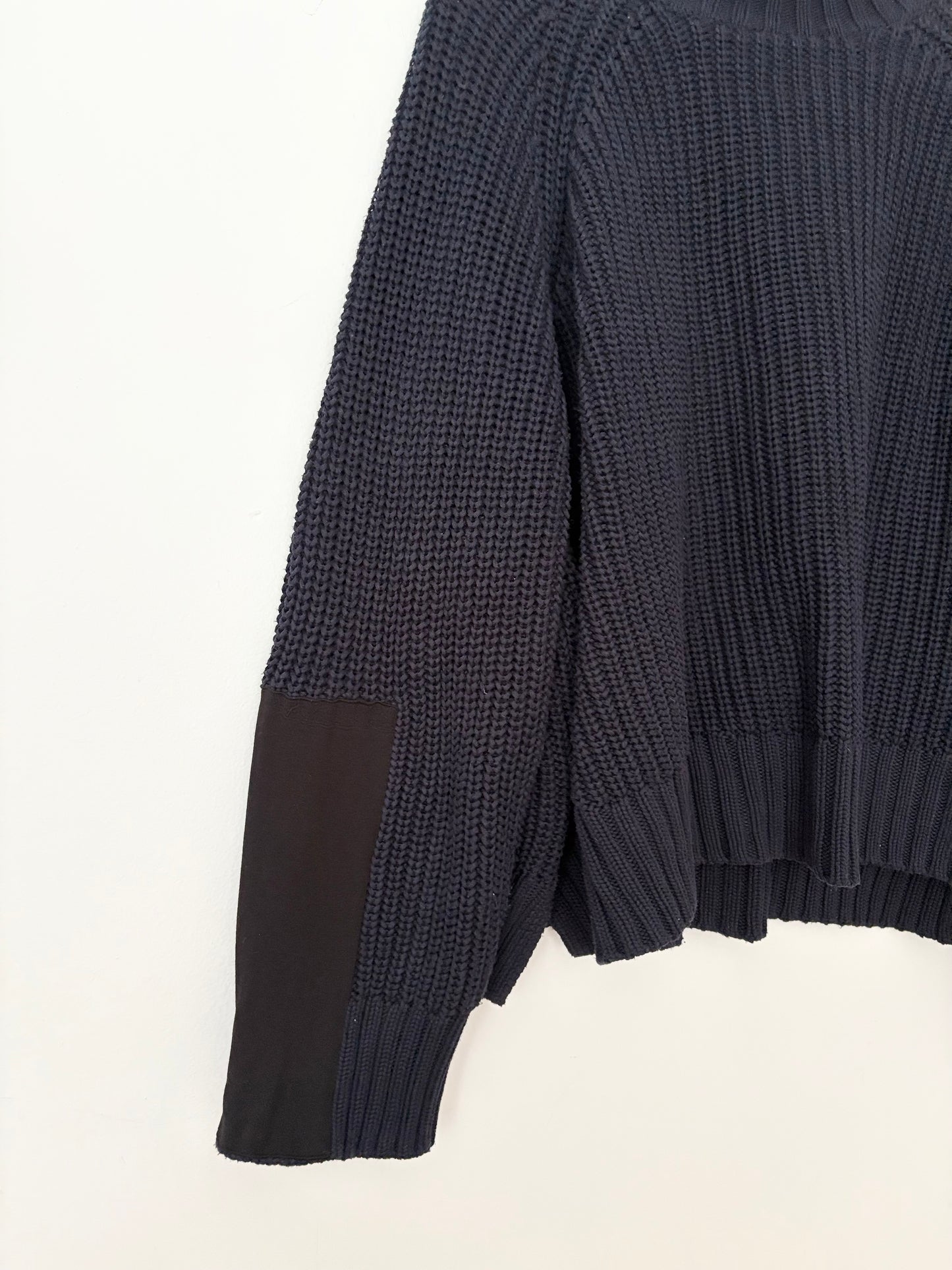 525 America navy cable knit sweater L/XL