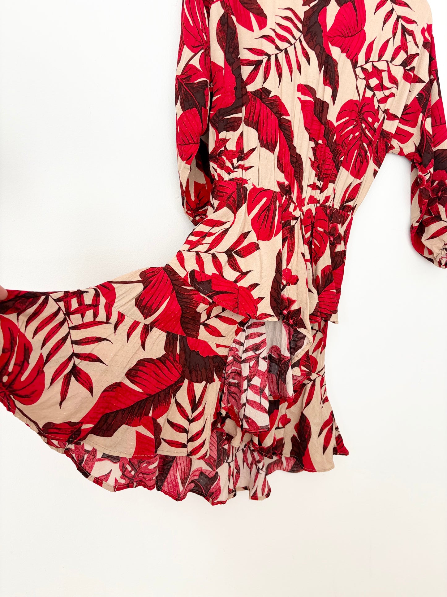 Robe florale à volants H&M X Johanna Ortiz XS