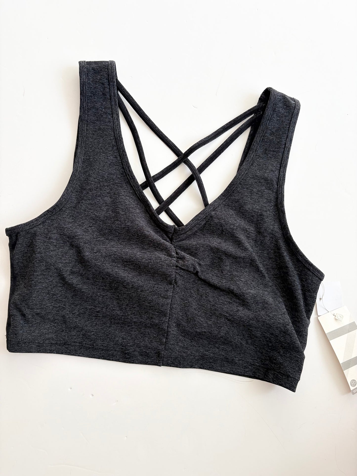 Zella studio light longline sports bra Large