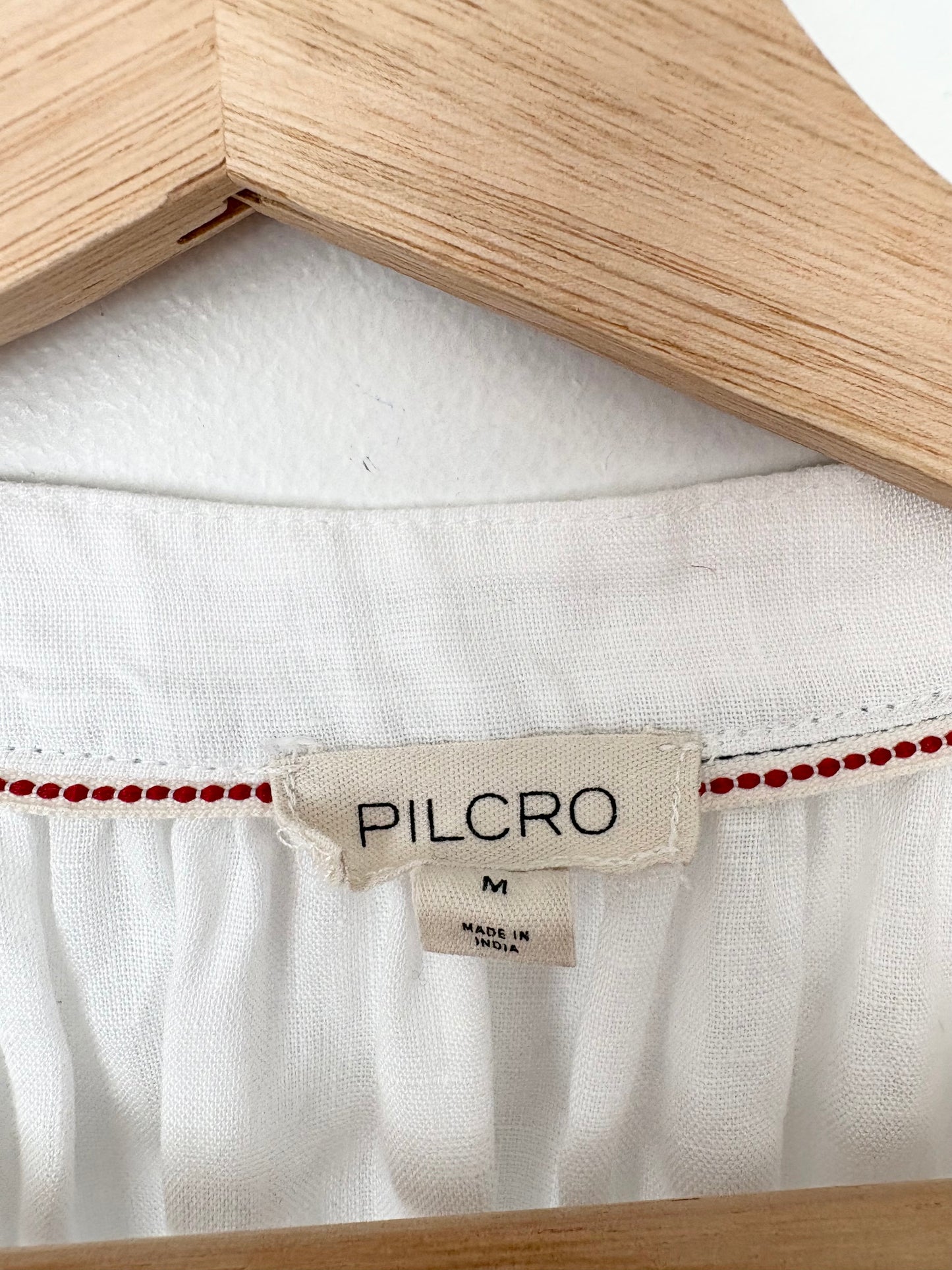 Pilcro tatum linen flutter sleeve top Medium