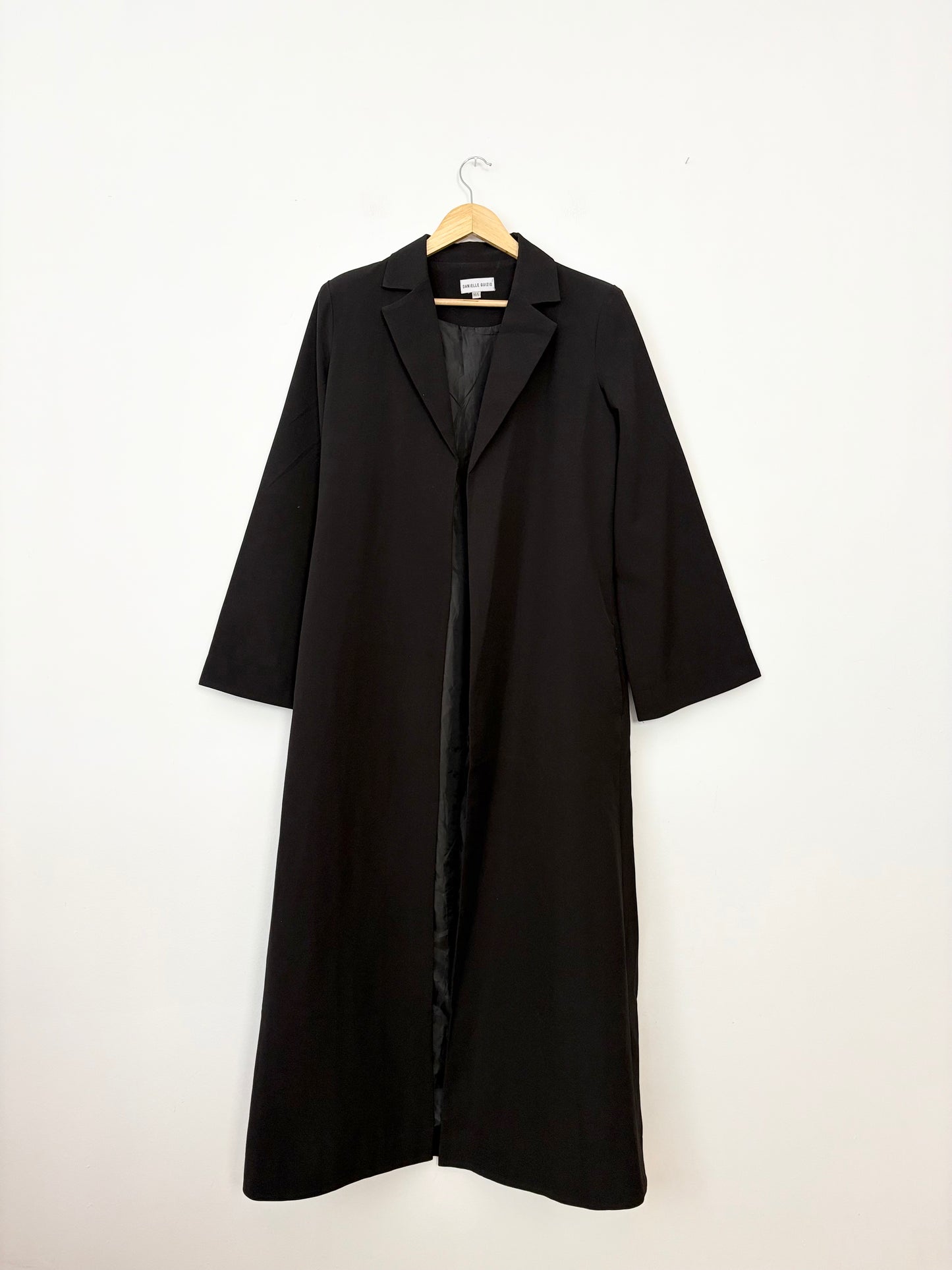 Blazer long noir Guizio, taille M/L