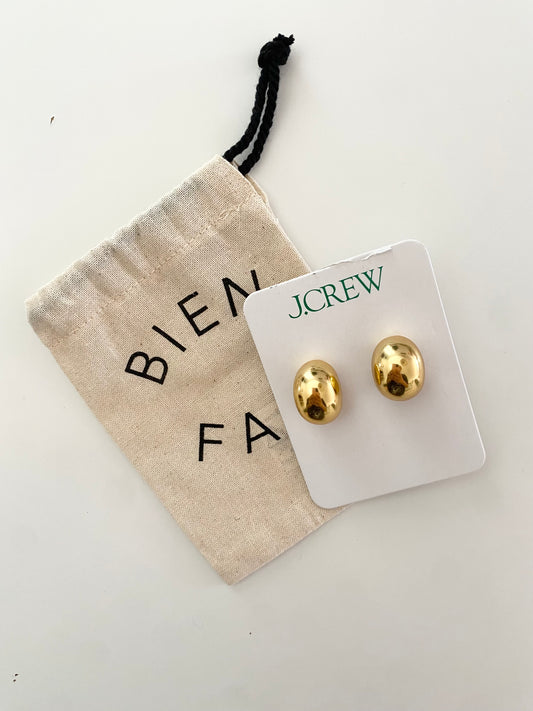 J.crew sculptural orb earrings