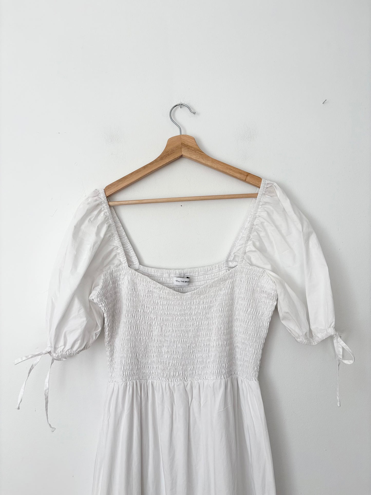 Faithfull The Brand Robe mi-longue smockée Lithana Grande