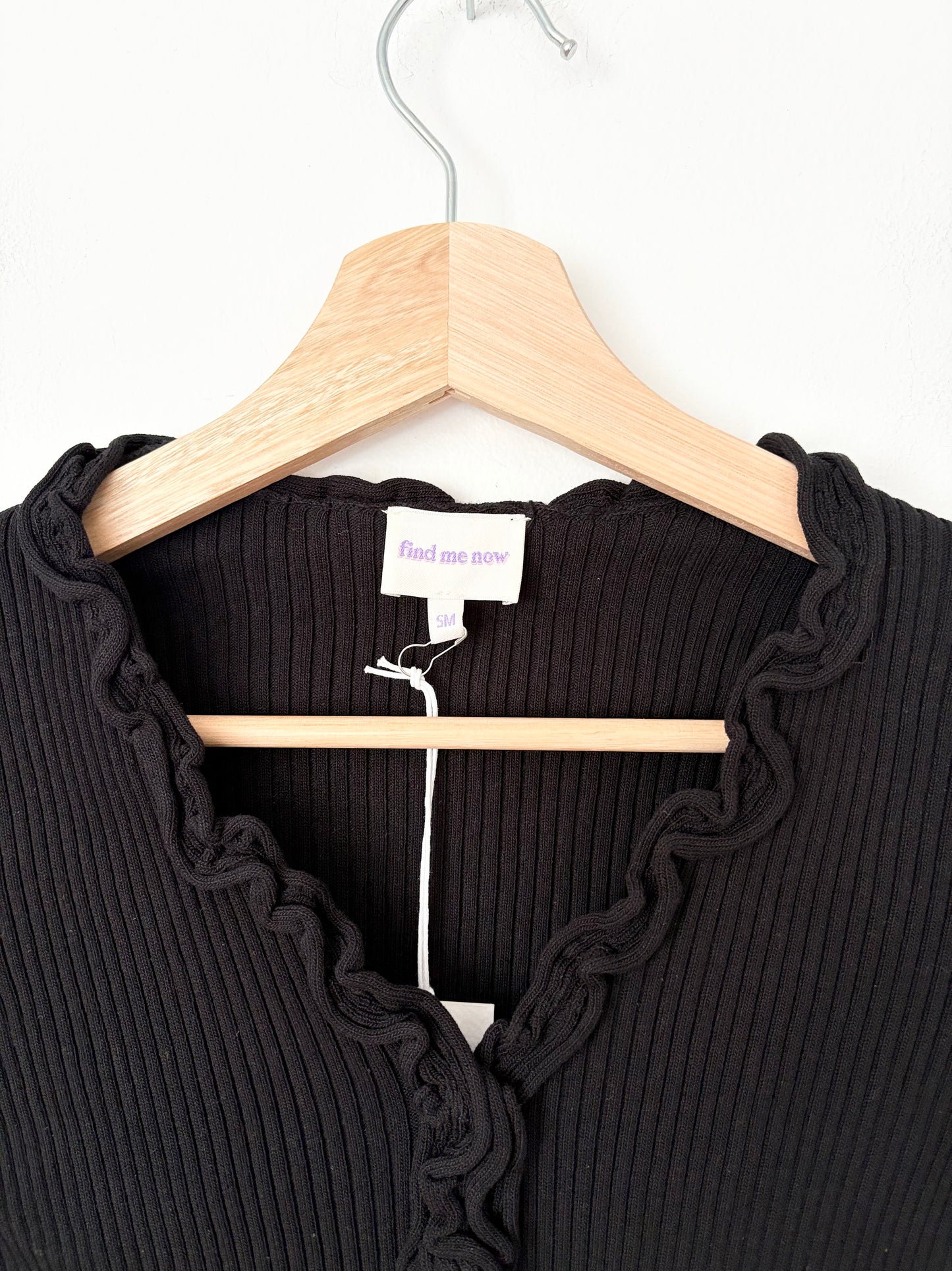 Cardigan en maille à volants Charlie Find me now taille S/M