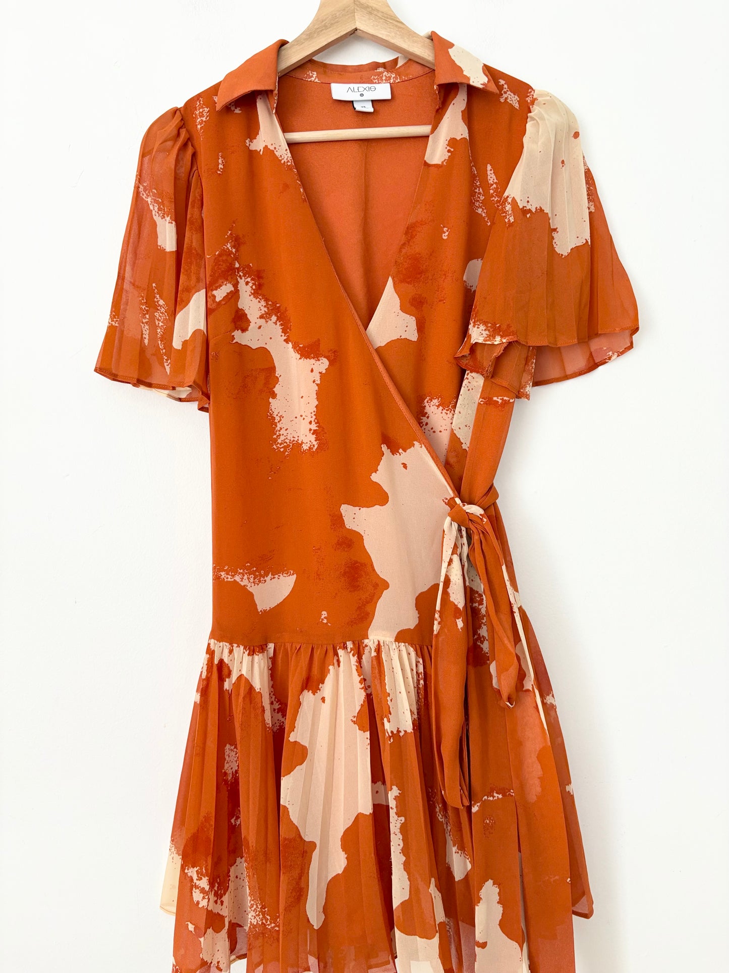 Alexis X Target pleated wrap dress XS/S