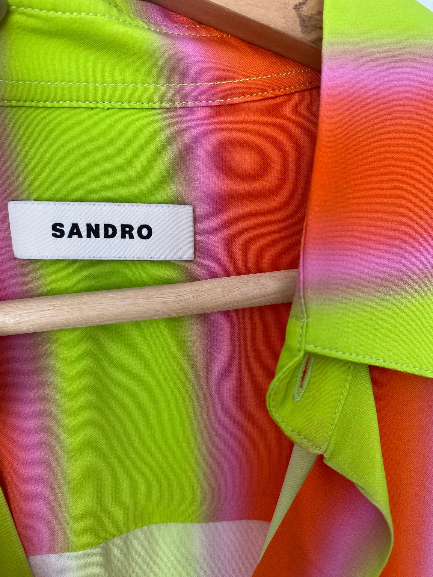 Sandro Paris striped flowing shirt S-L