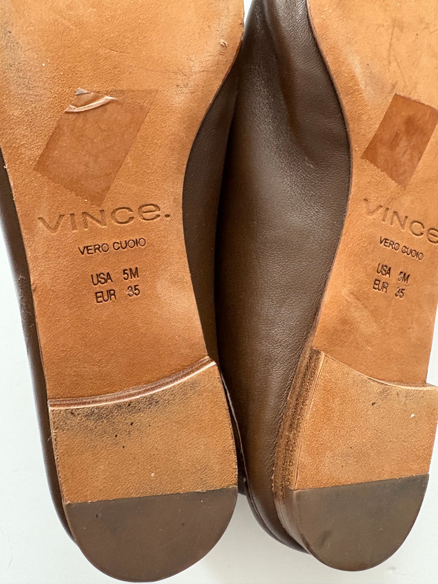 Vince Branine leather flats US5