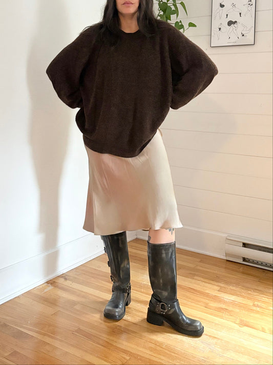 Madewell Elliston alpaca blend crop pullover 1XL