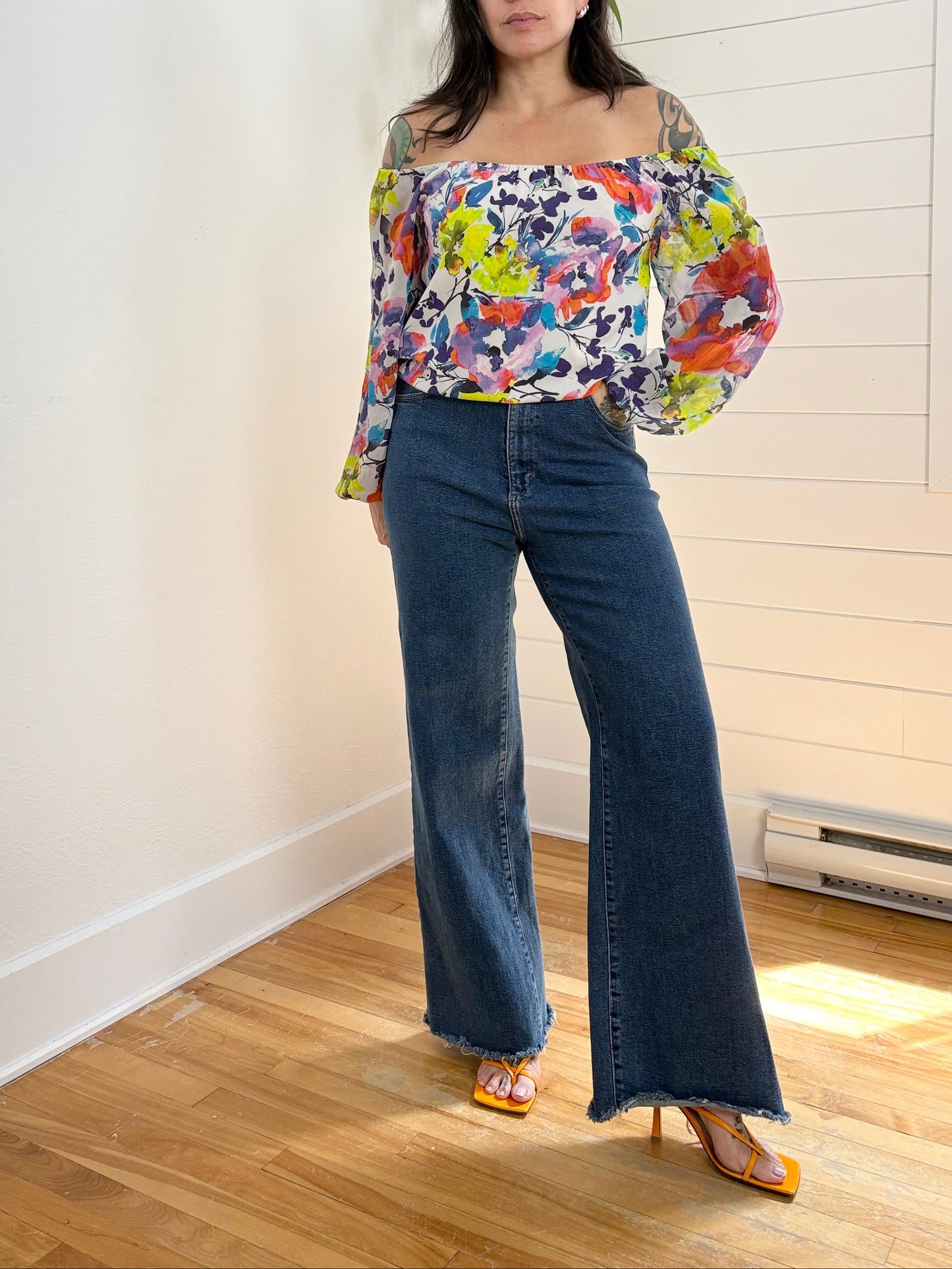 DL1961 Hepburn wide leg jeans W30