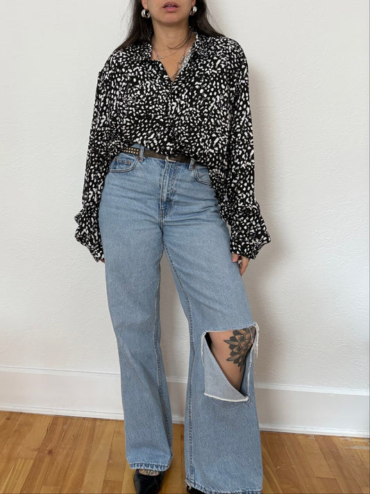 The kooples printed button up shirt XXL