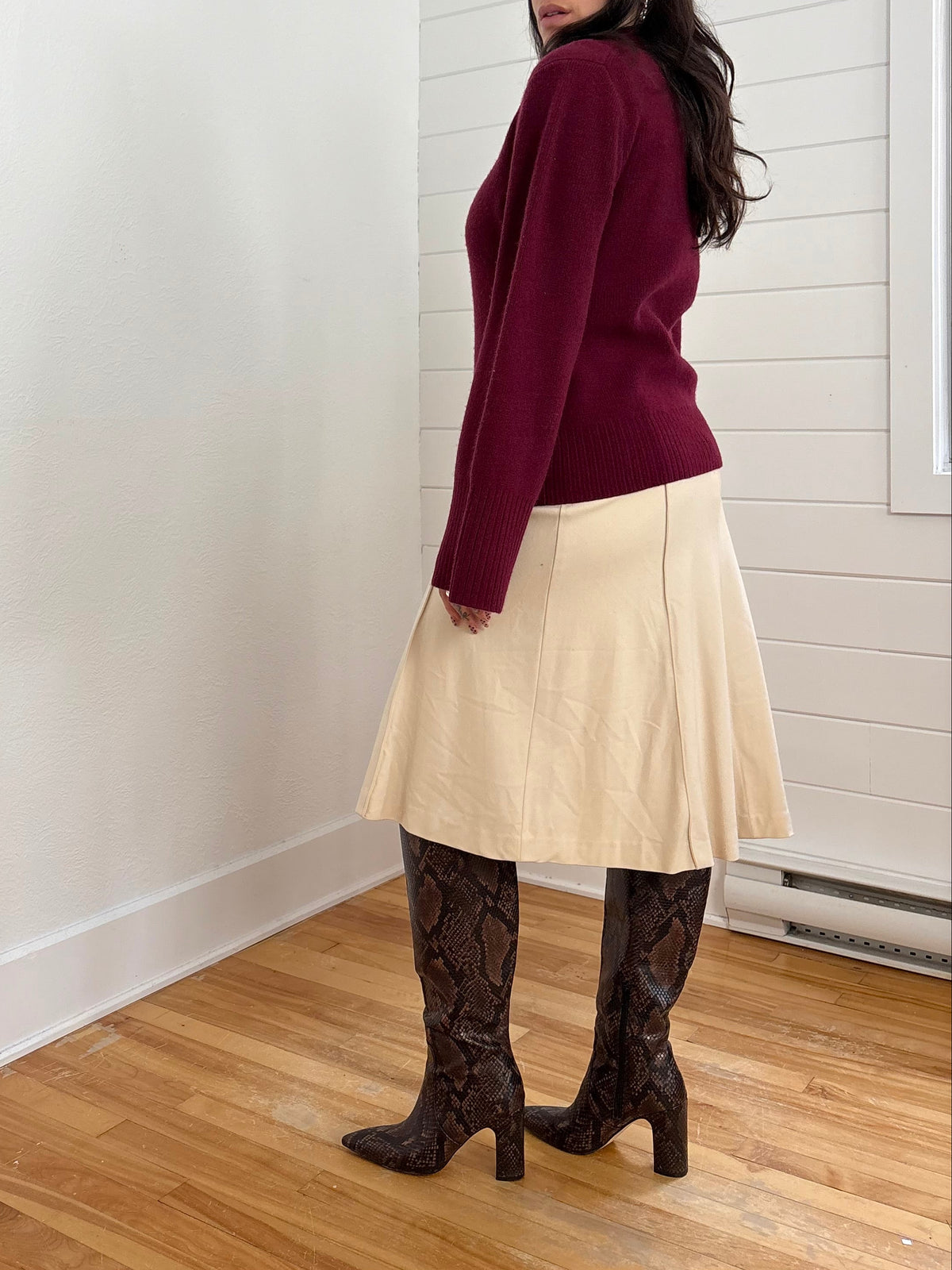 J.Crew Milano stitch wool cardigan Medium