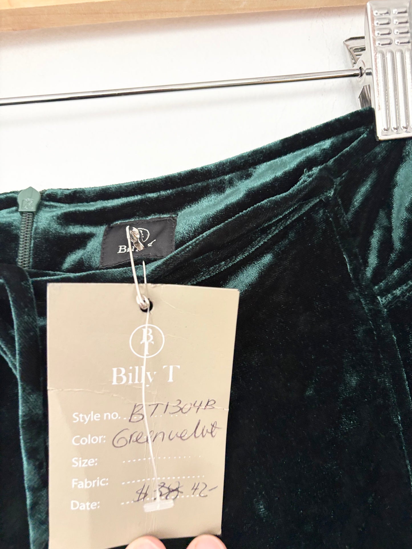 Billy T velvet wide leg pants XS/S