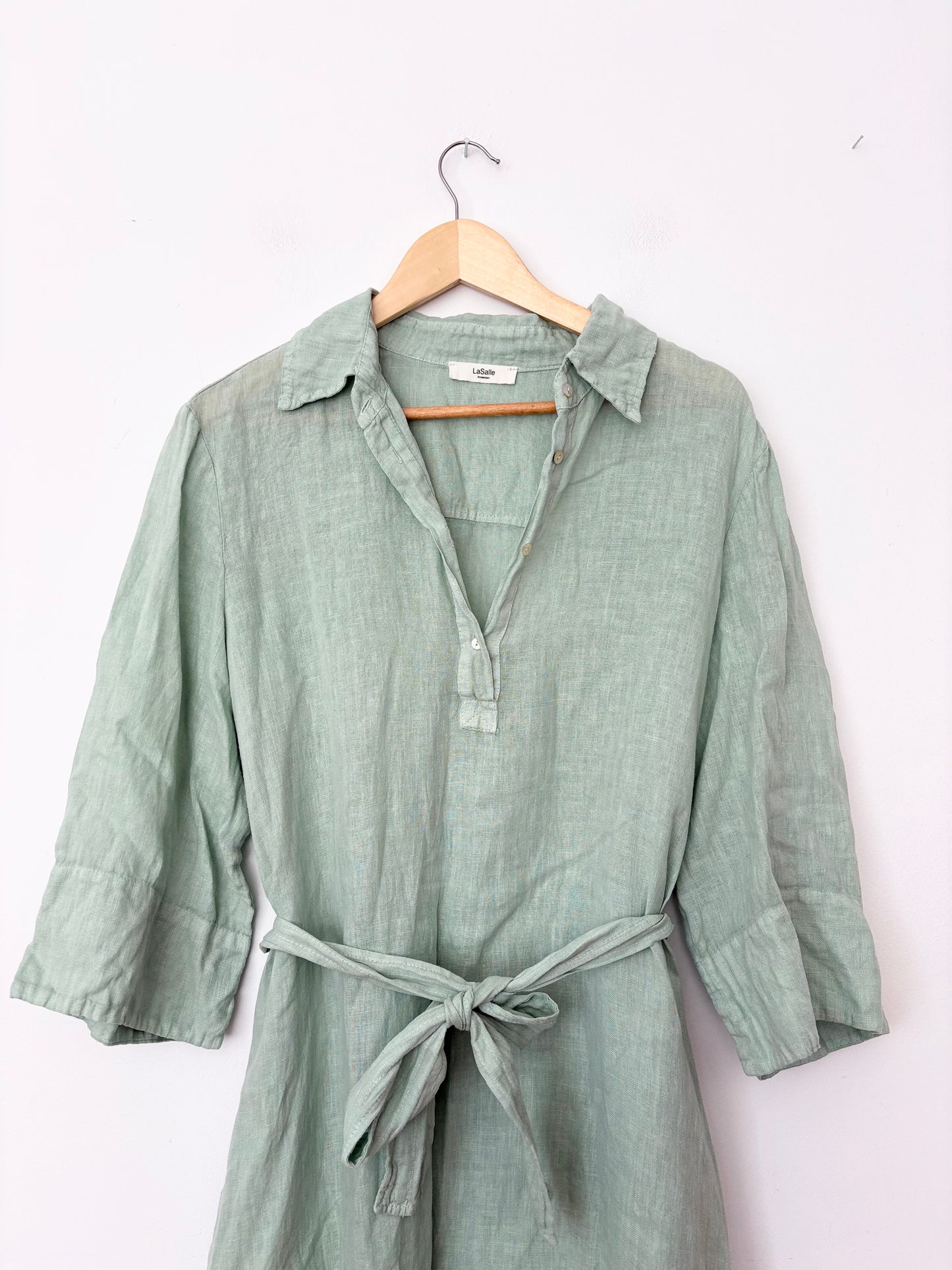 Robe midi en lin ceinturée Lasalle Amsterdam S/M