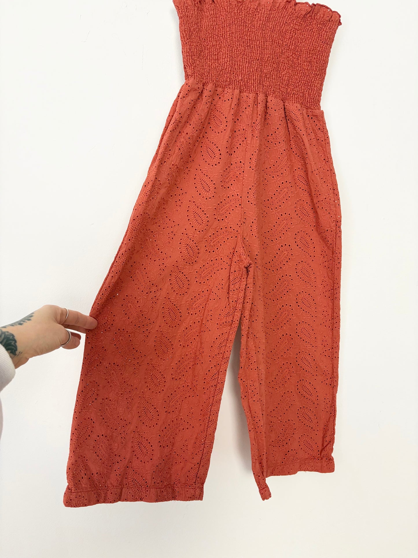 Hundred pieces eyelet jumpsuit 6Y