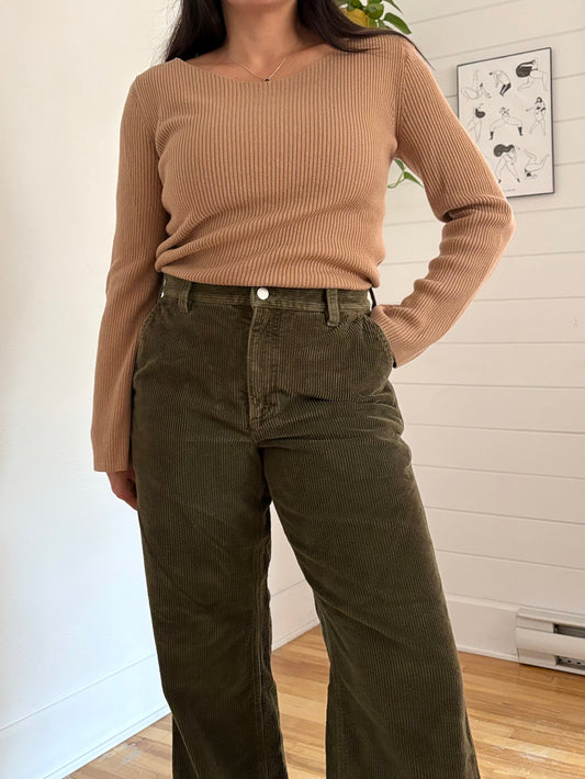 Babaton Kitano linen/wool blend crossback sweater Medium
