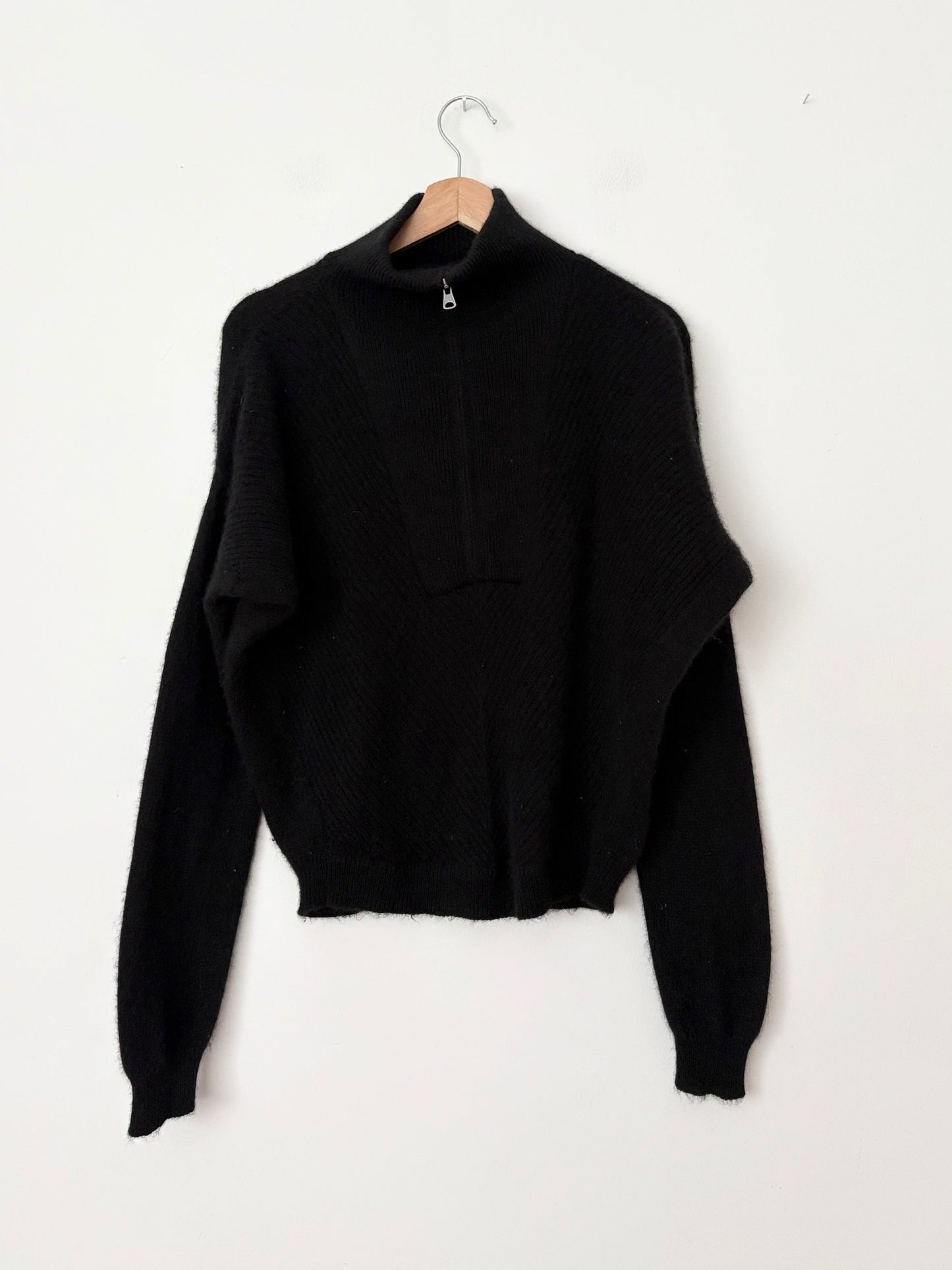 Saks Fifth Ave quarter zip cashmere sweater Medium