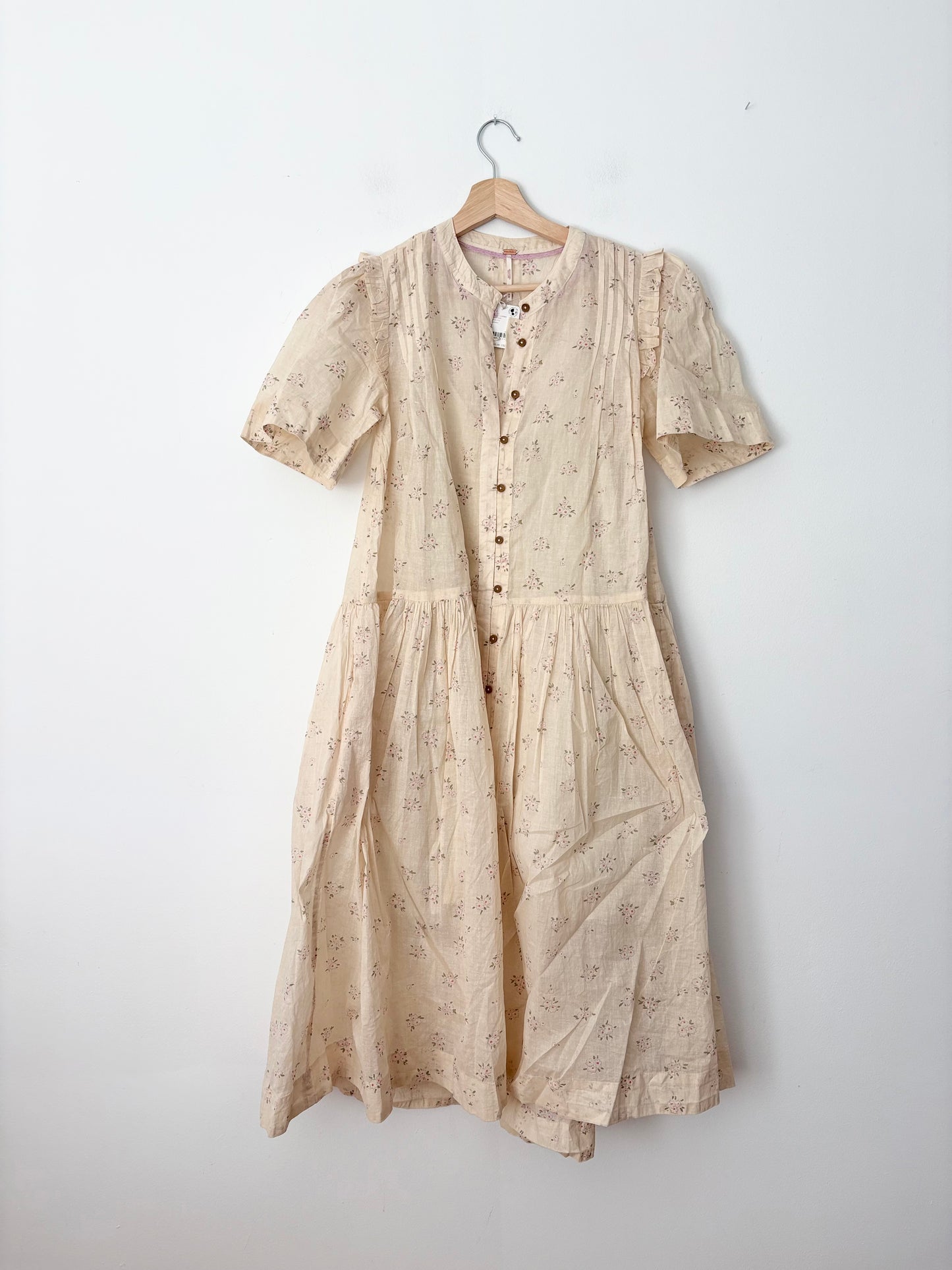 Free People cream Bella Mae midi dress Medium