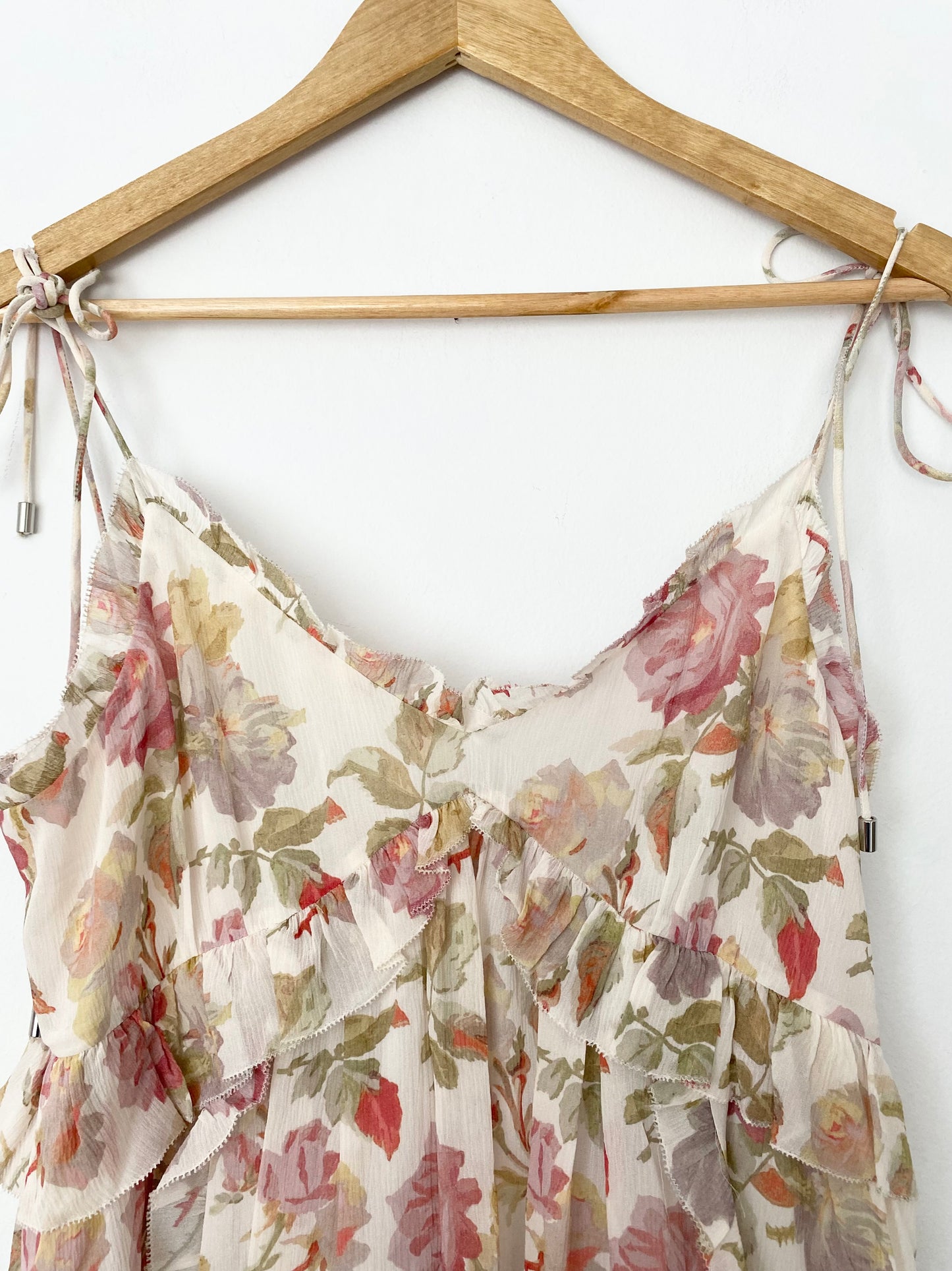 The kooples english roses silk floral mini dress M/L