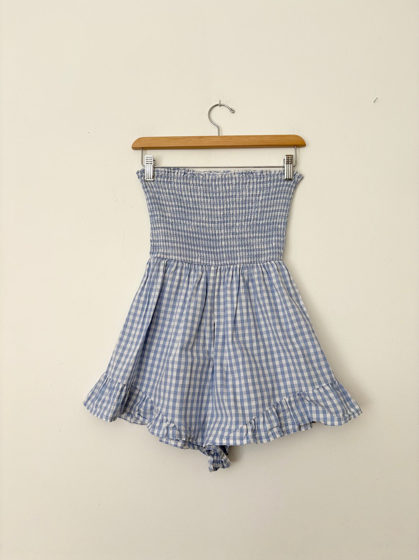 Combinaison bustier à carreaux Seek the Label, taille S
