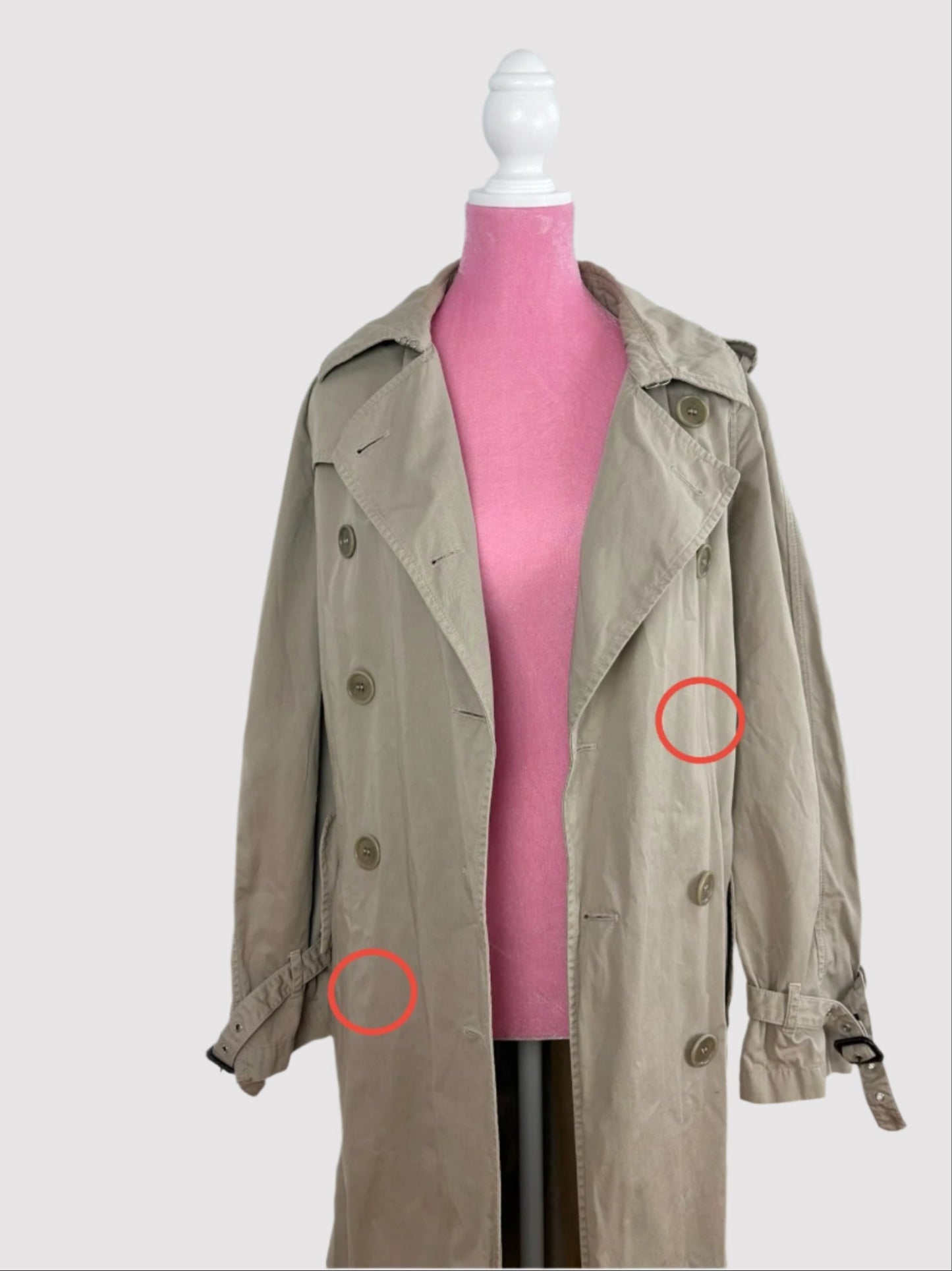 Trench-coat croisé ceinturé Aspesi Medium