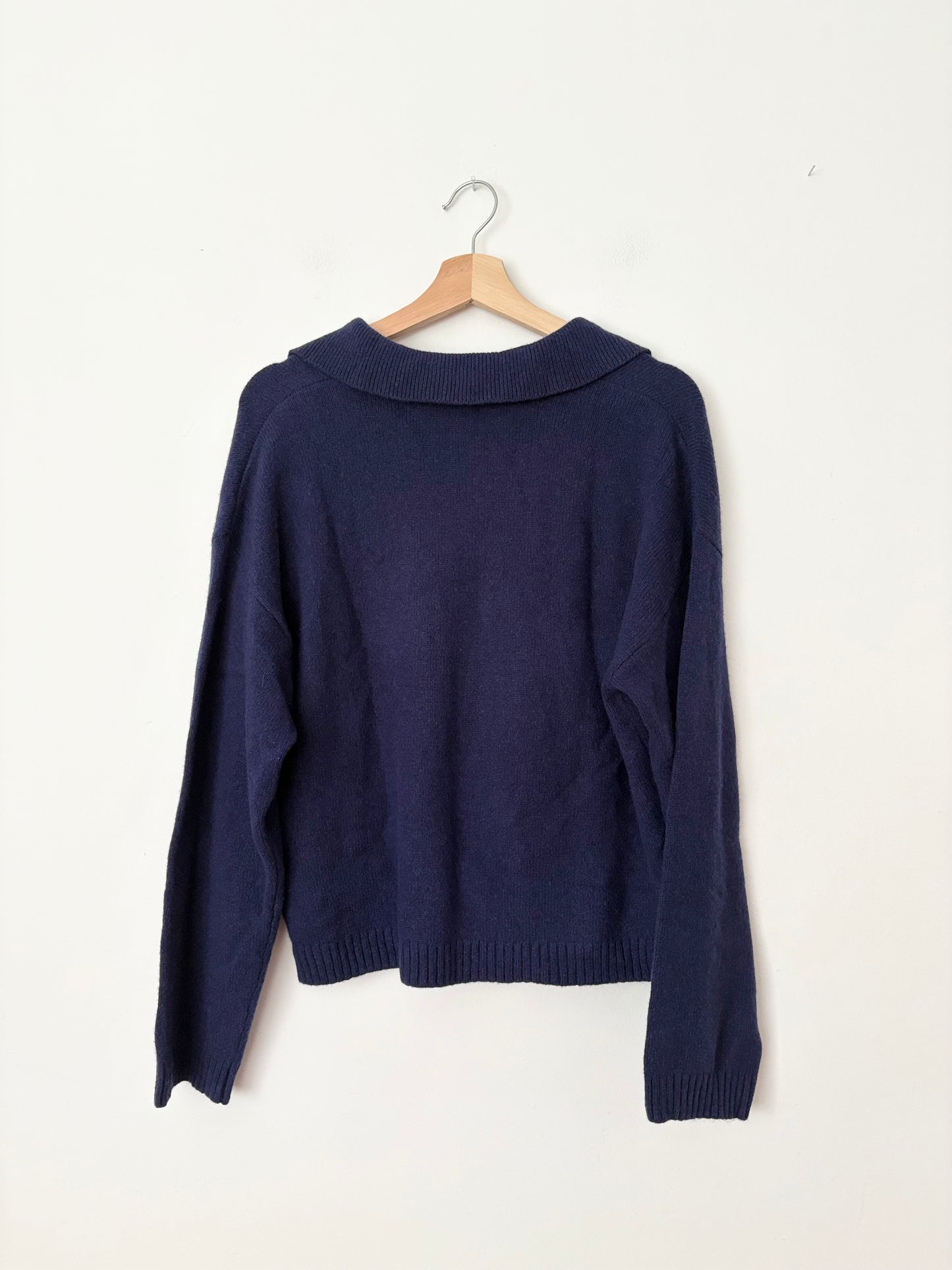 Madewell cashmere-wool polo sweater S/M