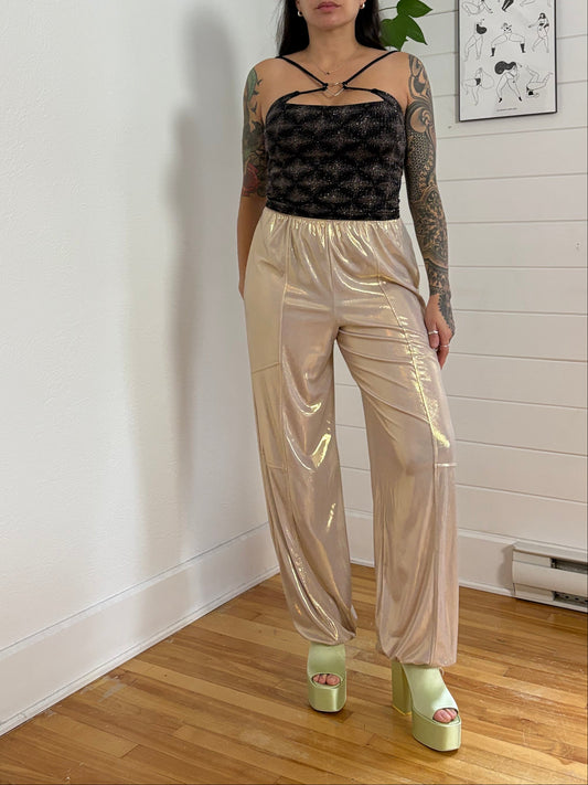 Urban Renewal Luella Shimmer linen toggle pants Medium