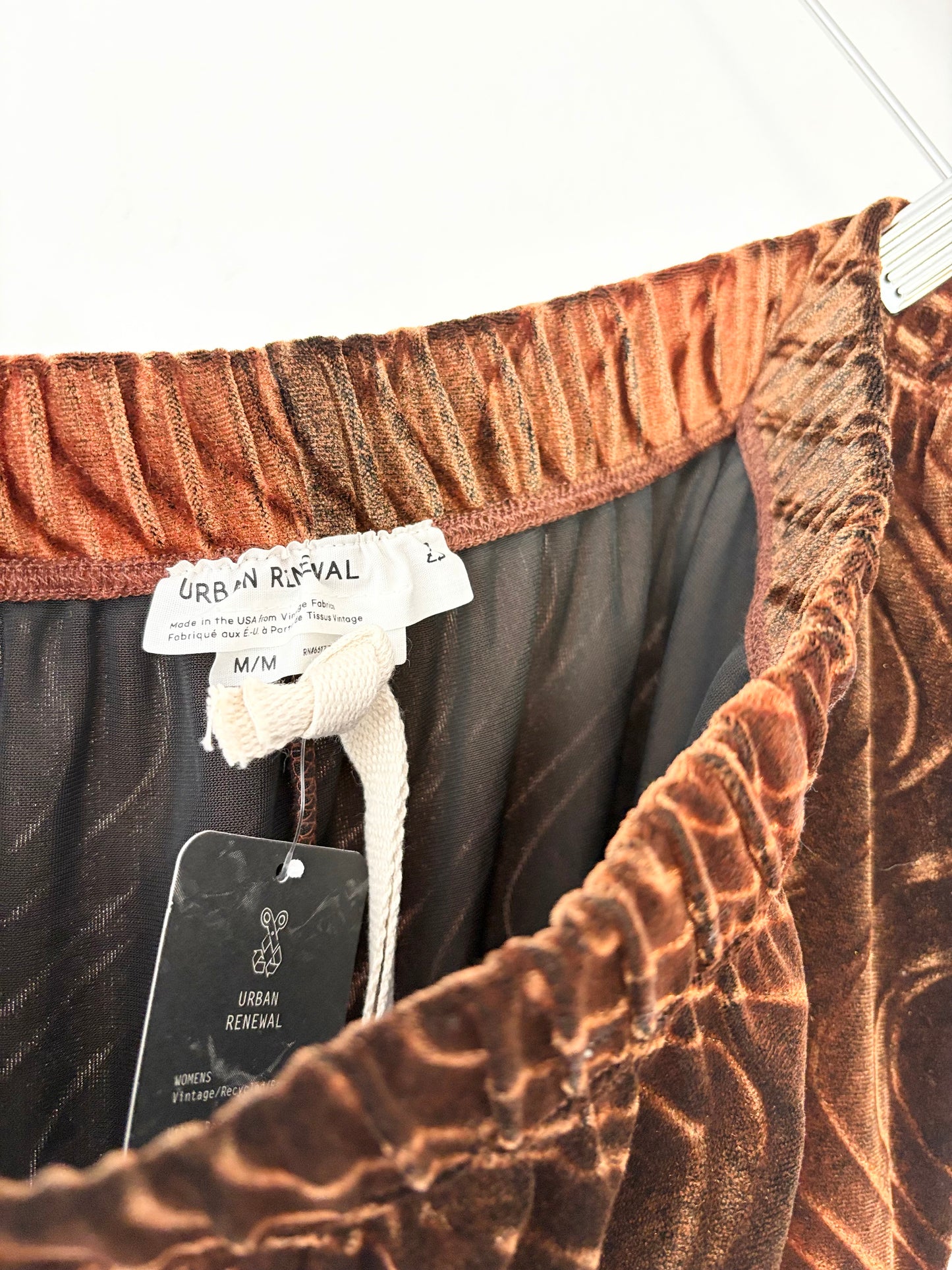 Urban Renewal burnout velvet pants Medium