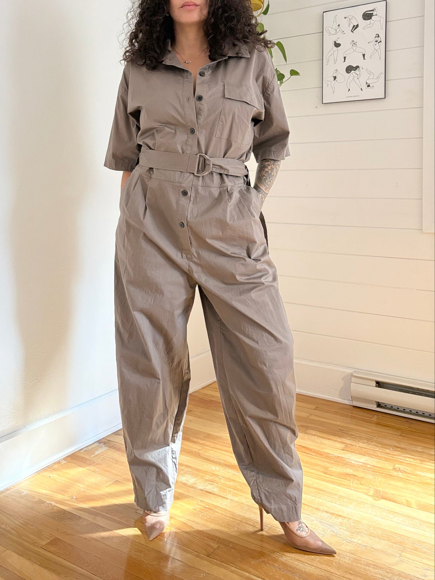 Frank & Oak the parachute jumpsuit Large