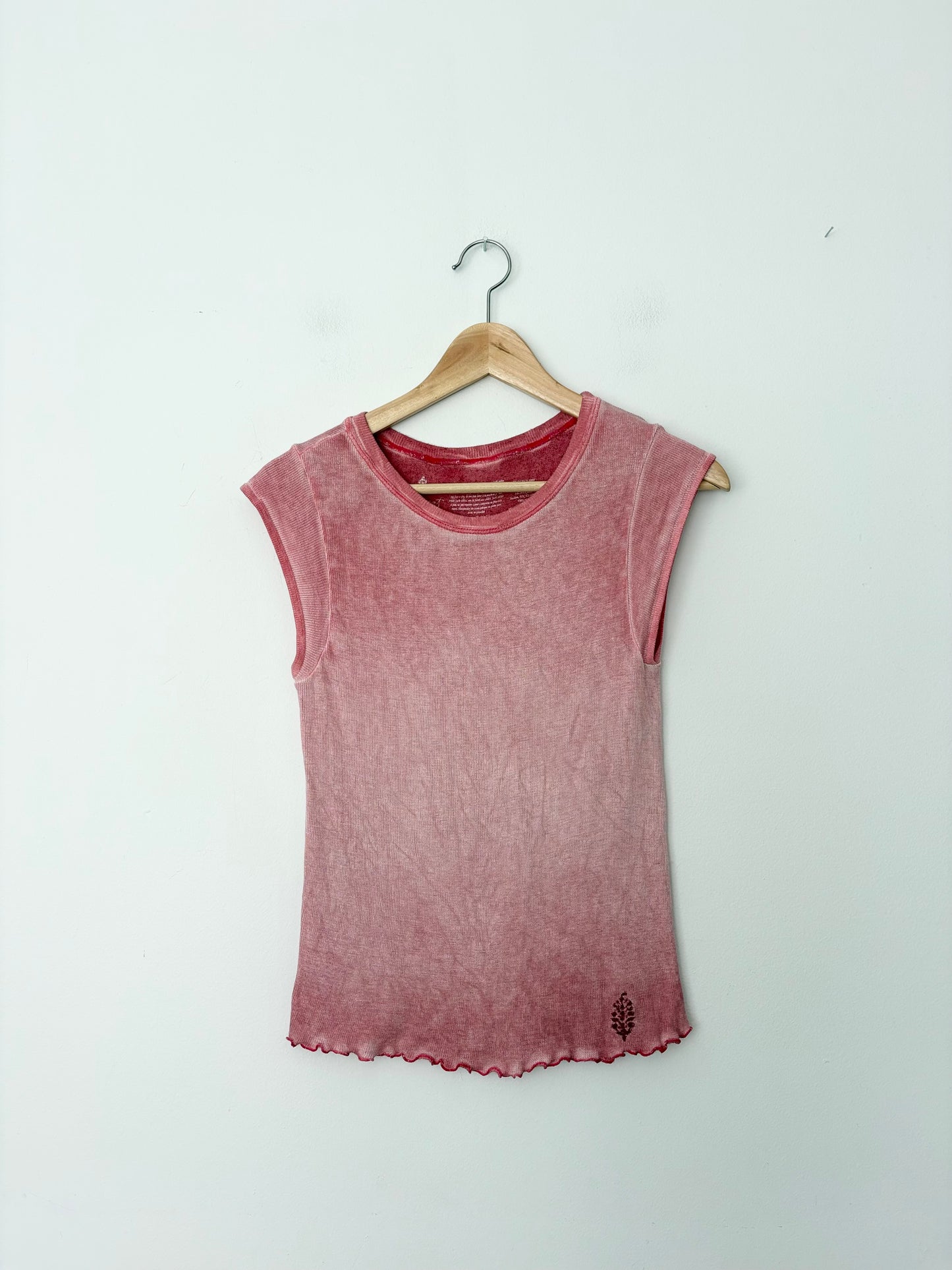 Free People débardeur muscle rose double point M/L