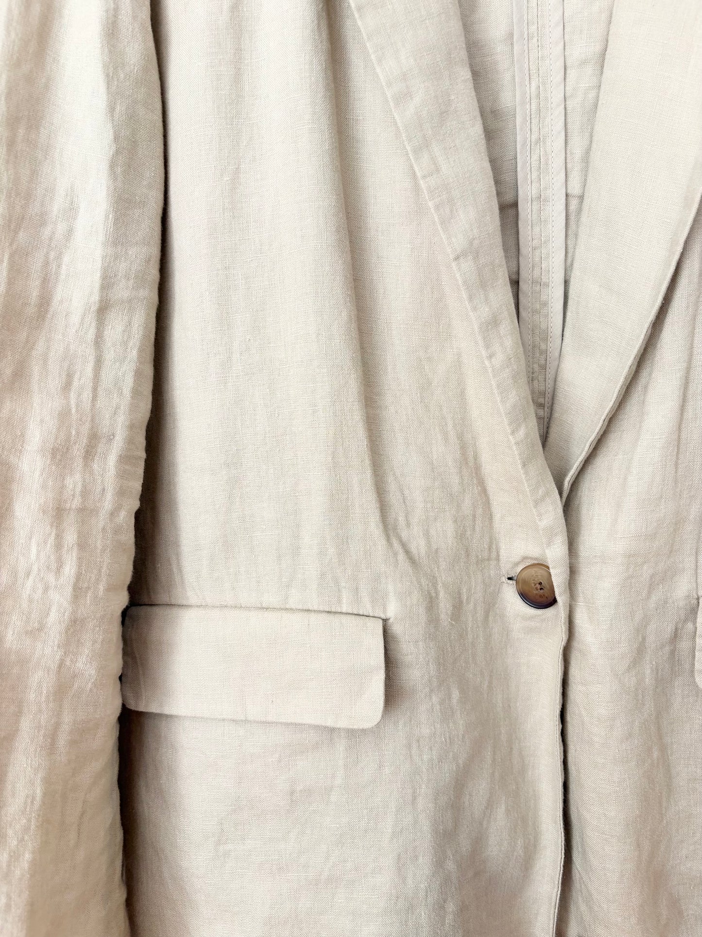 Veste en lin européen Quince, coloris « driftwood », taille XL