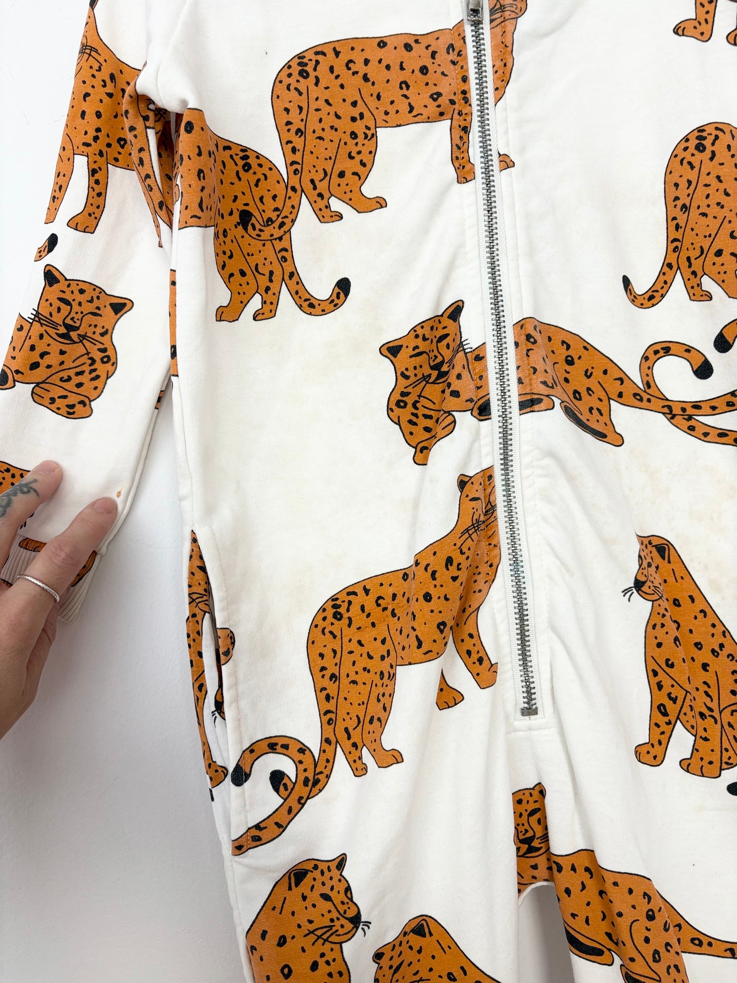 Hugo loves tiki zip up jumpsuit 18/24 months