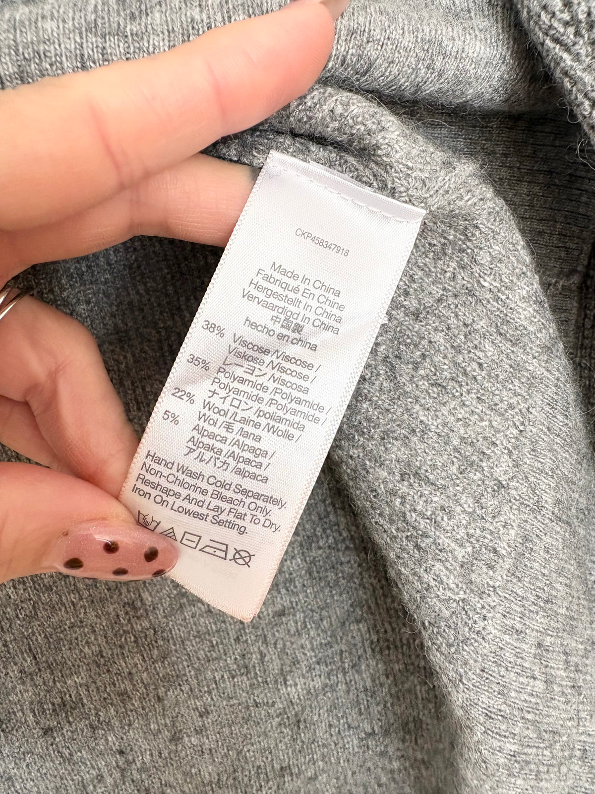 Madewell Asherton wool henley sweater XS