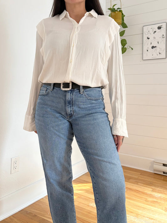 Ba&sh Lady shirt in ecru Small