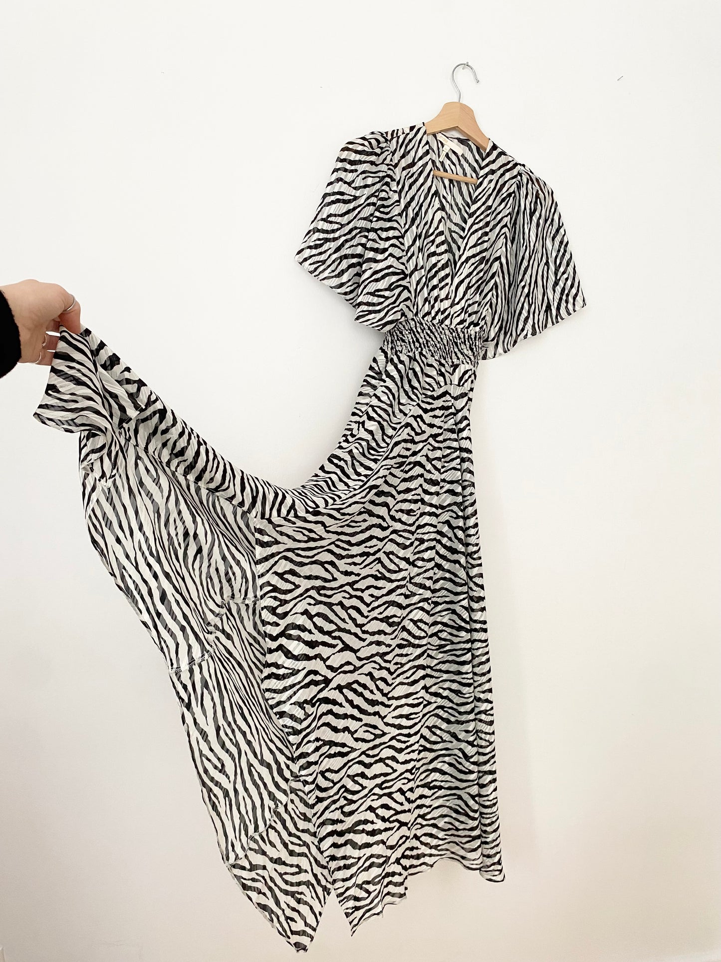 Maje zebra maxi dress XS/S