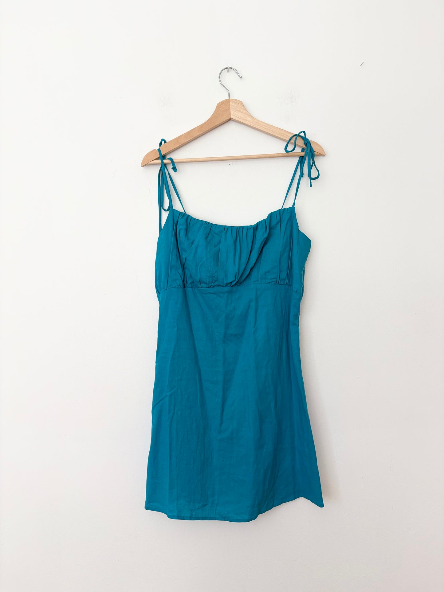 Mini-robe froncée Urban Renewal en lin écologique taille Large
