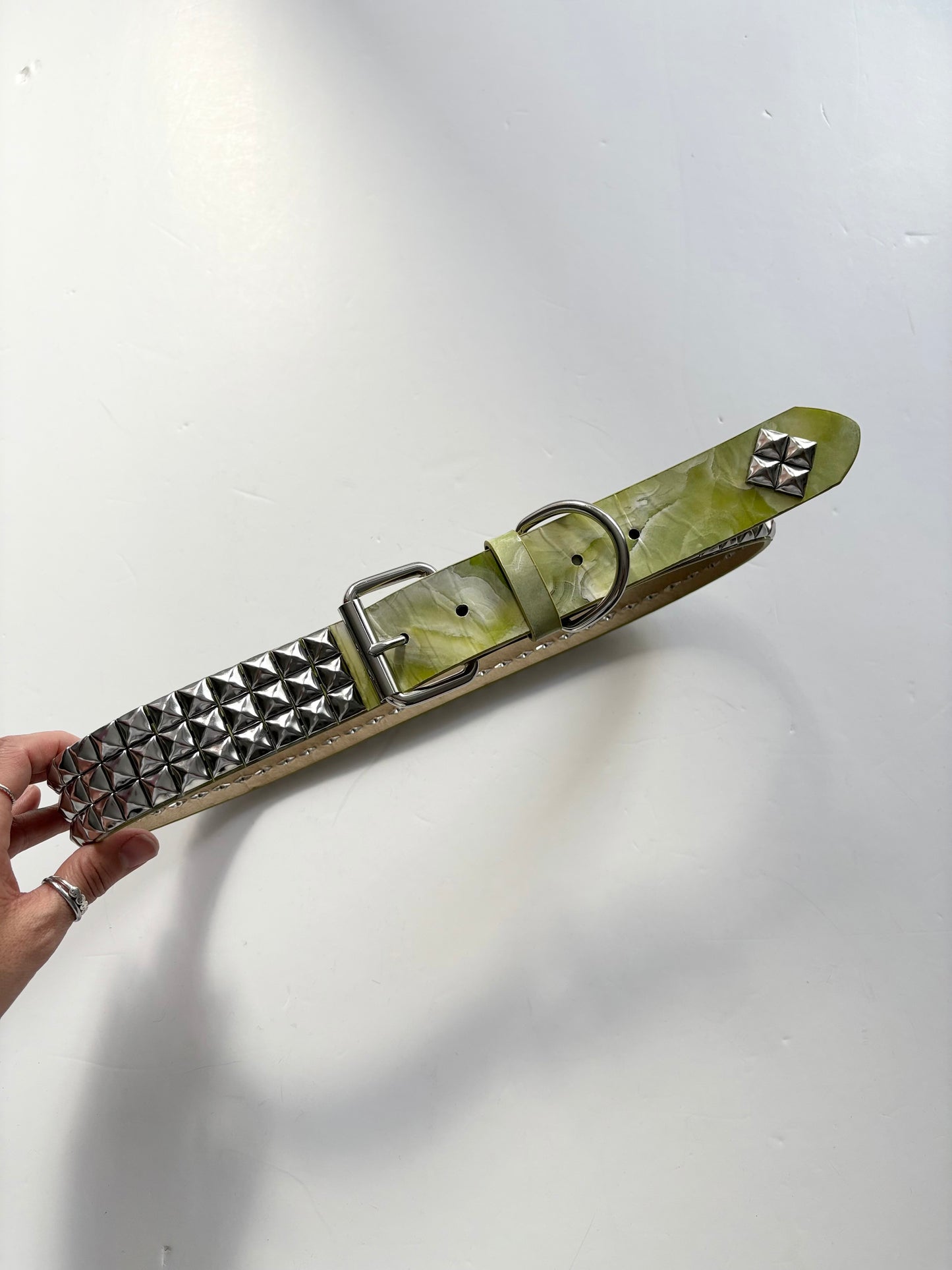 Urban outffiters faux leather studded belt