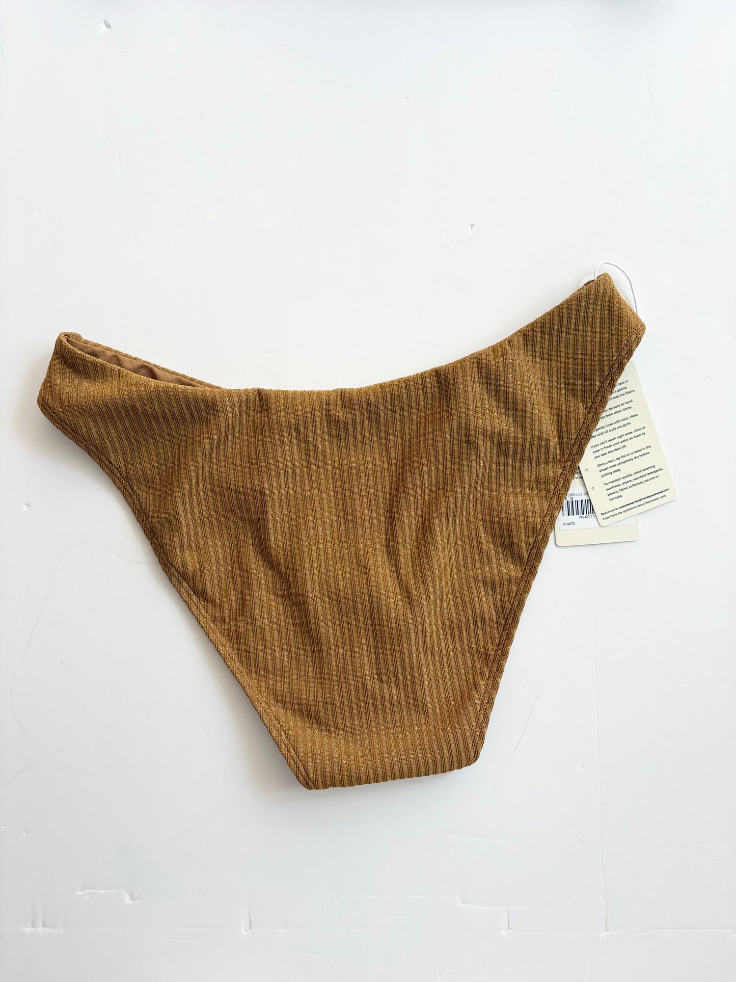 Monday Swimwear bikini lurex doré T M/L