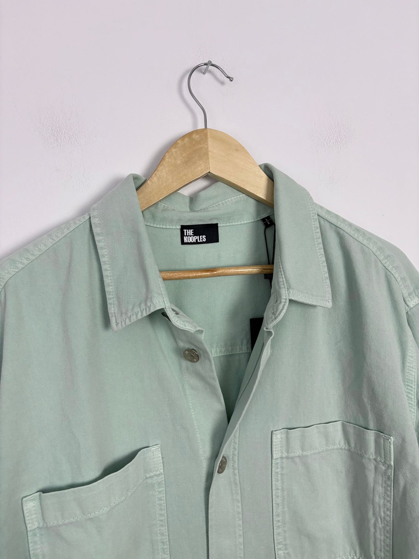 The kooples oversized denim shirt in Mint *Multiple sizes*