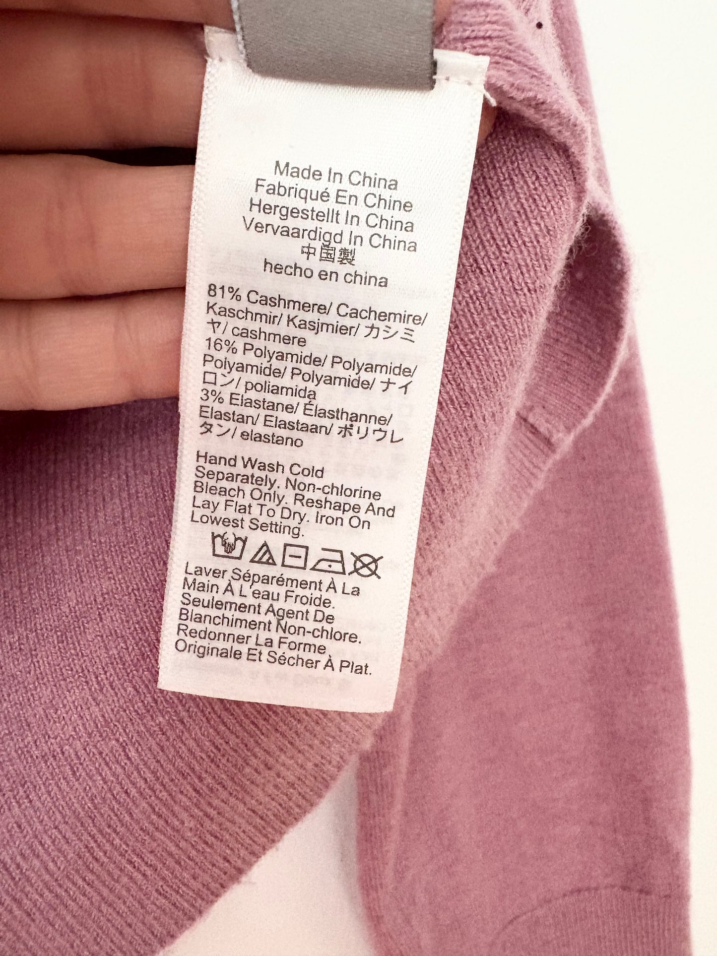 J.Crew Featherweight cashmere-blend long-sleeve polo shirt Medium