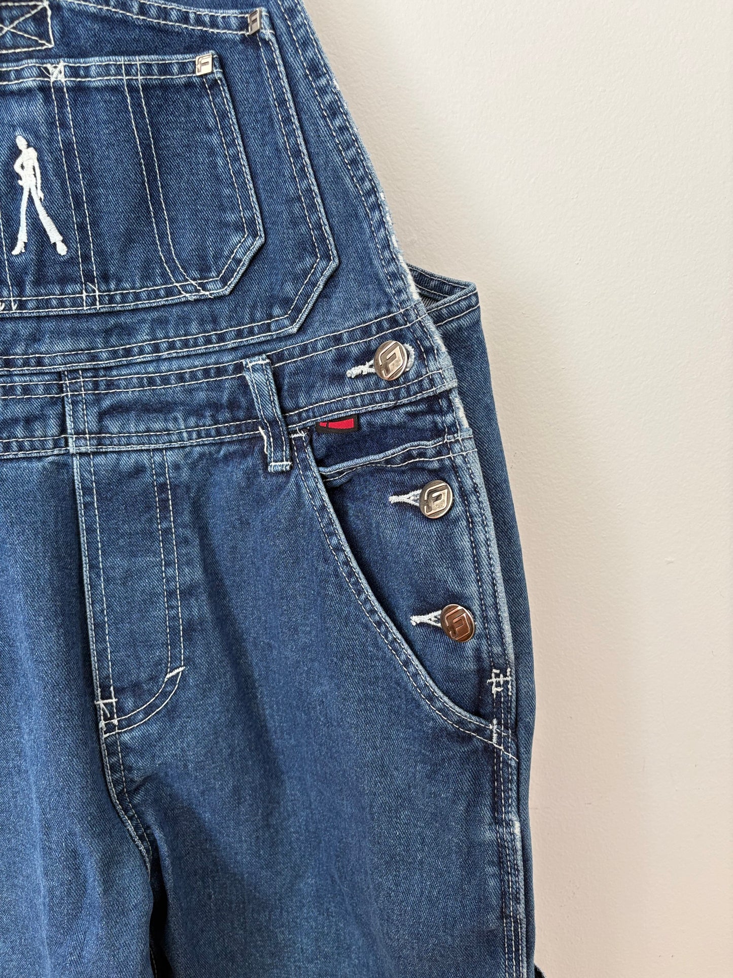 Vintage FUBU denim overalls small