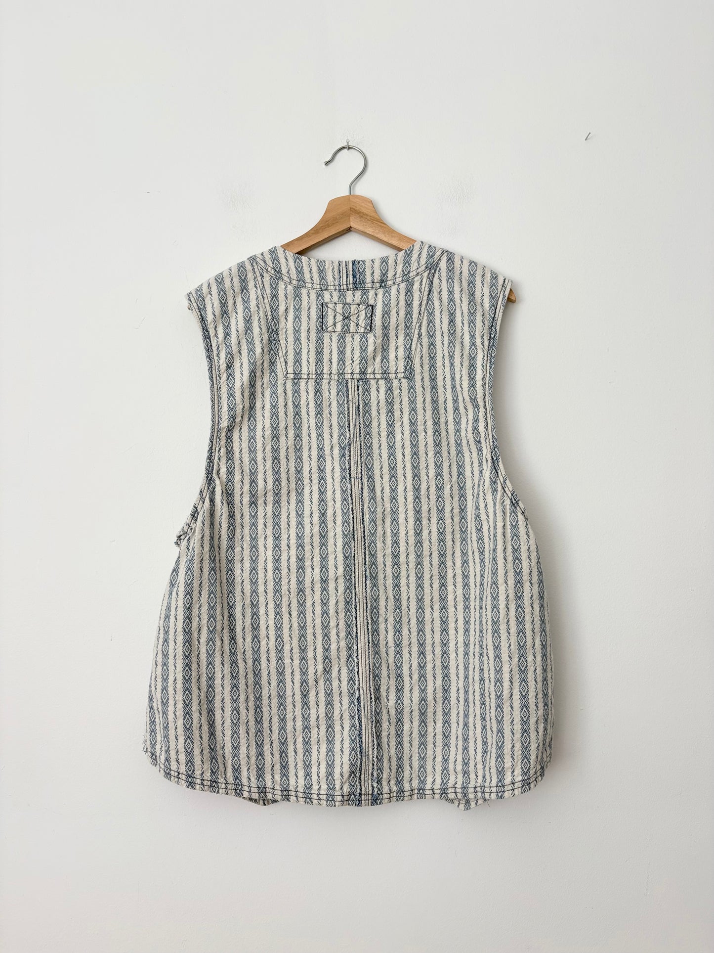 Free People Spellbound linen blend vest XL