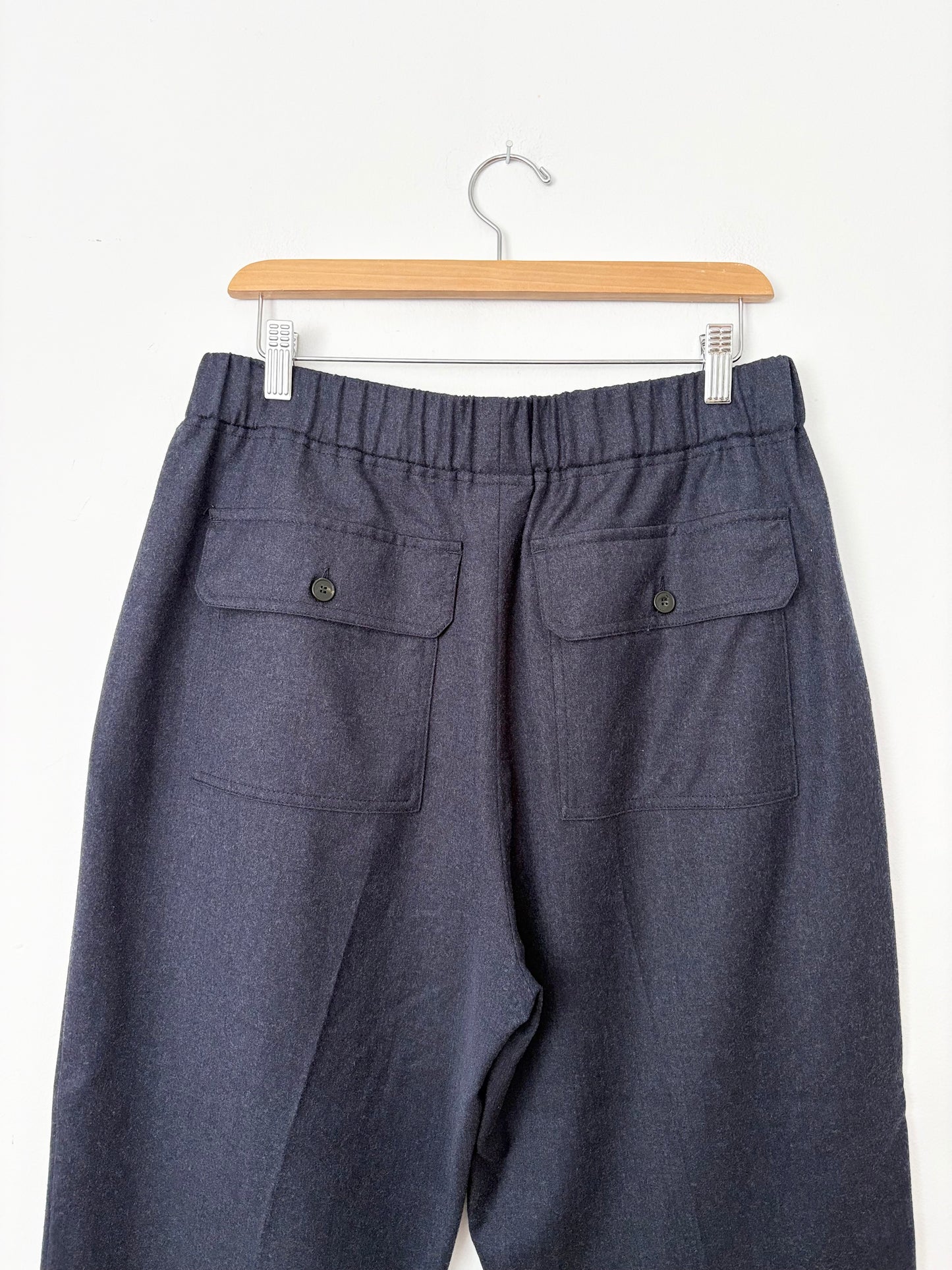 Pantalon en flanelle de laine Maxmara Weekend, taille XL