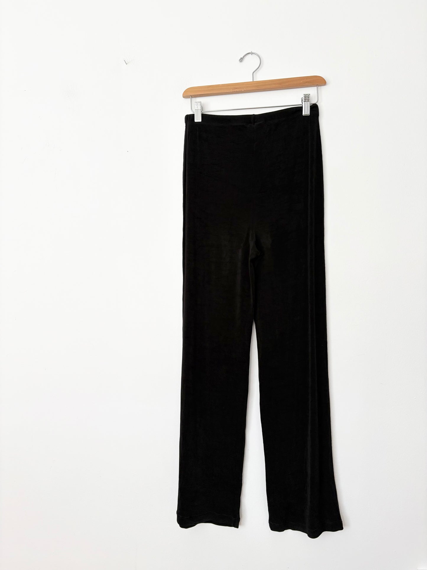 Ensemble 2 pièces noir côtelé vintage S/M