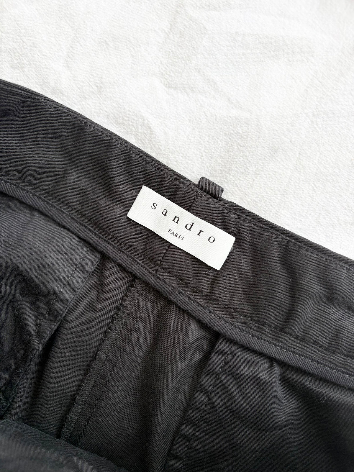 Sandro Lassy black trousers W28